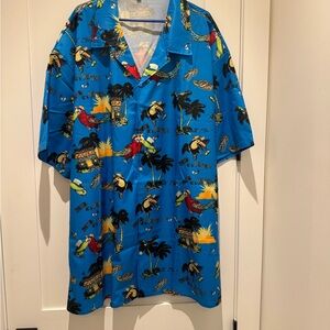 Margaritaville Men's Collar Button Up Cruise Vacation Shirt Side 4XL   NWT